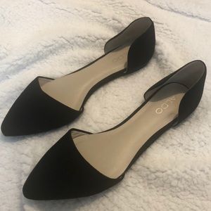 Black Suede Aldo Flats